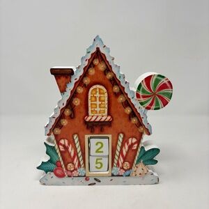 Gingerbread House Christmas Countdown Decor
